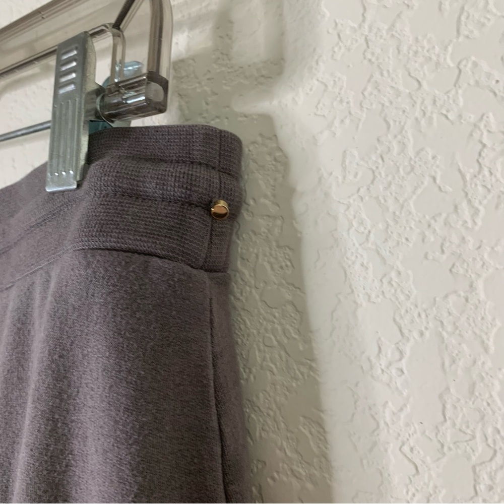 Cuyana Womens gray Terry cropped wide leg pants L - Picture 7 of 10